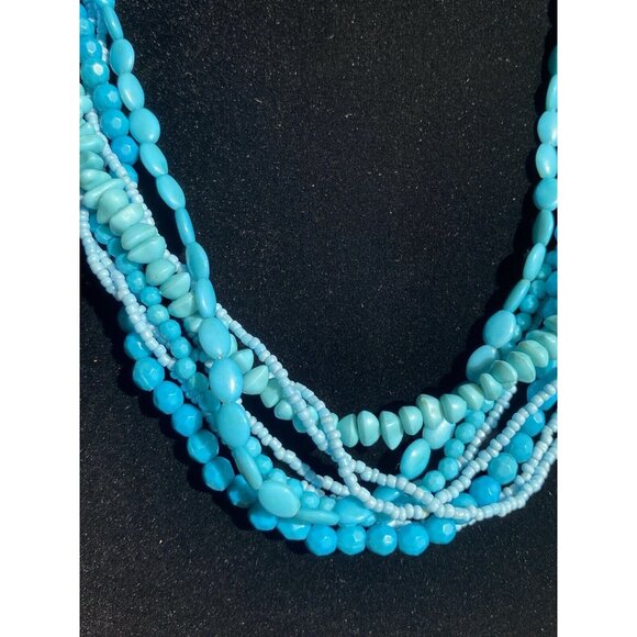 9 Strands Turquoise Style Necklace Vintage Necklace Antique Necklace - Picture 12 of 16